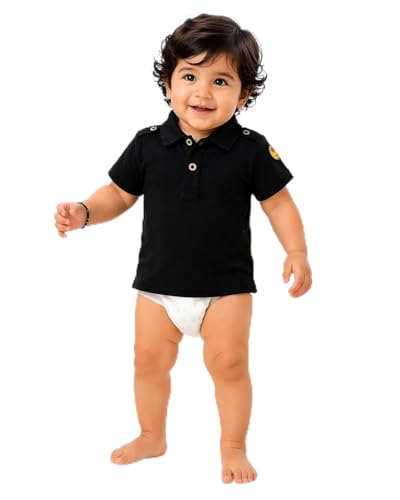 Image of BODYCARE Kids Inafant Boys Half Sleeves Cotton T-Shirt | Skin Friendly Regular Fit | Ultra Soft Breathable Comfortable & Durable | Pack of 2 | Assorted |Casual for Toddler
