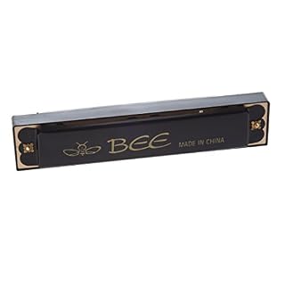 YUANDAN Harmonica en métal pour enfants avec bouche d’abeille 32 trous Noir - Les Beatles, Paul McCartney, John Lennon, RIngo Starr, George Harrison YUANDAN Harmonica en métal pour enfants avec bouche d'abeille 32 trous Noir – Image 2