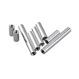Matériau : Aluminium YANGC Colonne en aluminium M2 M3 M4 M5 M6 M8 M10, 5 pièces, manchon fileté rond, goujon d\'entretoise, écrous longs, connecteur longueur 4mm à 150mm(120mm,M5 x D8)