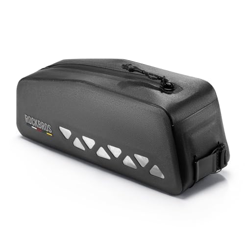 ROCKBROS Top Tube Bike Bag Waterproof Bike Frame Bag Lightweight Buckle Lock Design TPU Material Top Tube Bag Easy Install Cycling Top Tube Front Frame Pack 1L Capacity