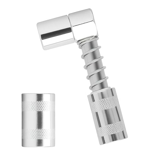 APOMOONS Testina Ingrassatore 90 Gradi Accoppiamento Grasso Pistola con Manicotti Bocchino Adattatore di Connessione per L'Agricoltura Auto Escavatore Camion Applicazioni Uso Industriale