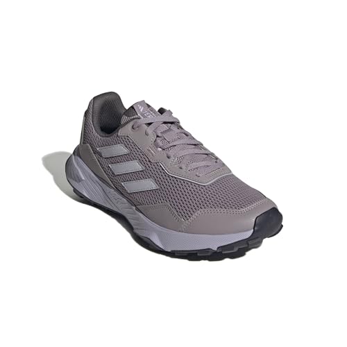 adidas Tracefinder Trail Running Shoes, Zapatillas Mujer, preloved Fig/Silver Dawn/Aurora Black, 40 EU