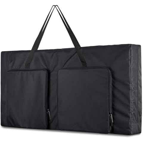 ZKOO Cornhole Carrying Case Fits 4' x 2' Regulation Size Board, Heavy-Duty 600D Cornhole Boards Bag with Extra Pockets for Cornhole Outdoor Games Cover