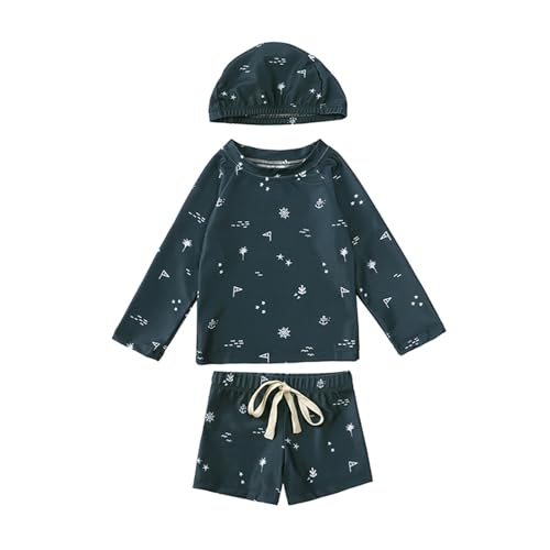 Maillot de bain une pièce mixte bébé en polyester imprimé et léger