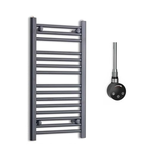 Radiador Toallero Eléctrico Negro 40x80 cm con Termostato 150W-Elegant Radiators