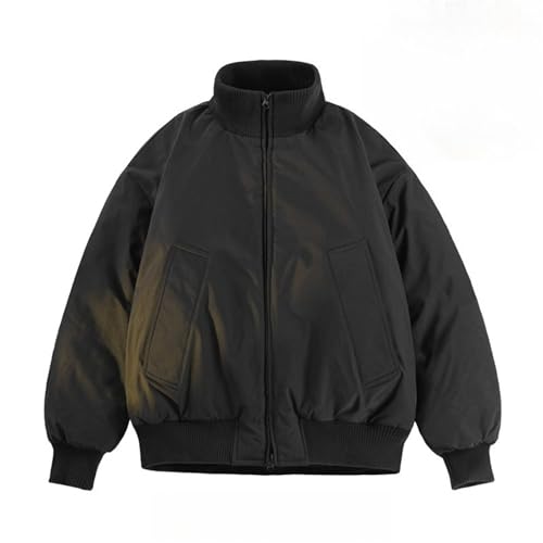 Blouson bomber d'hiver chaud veste homme col montant coupe-vent classique isolé