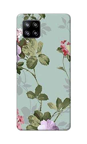 Image of Printed Hard Back Cover Case for Samsung Galaxy M42 5G | Samsung Galaxy A42 5G Back Cover (Floral Painting) -1302