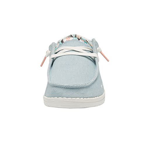 Image of HEYDUDE Women's Wendy Boho Slip-On Casual Shoes Loafer Light Denim