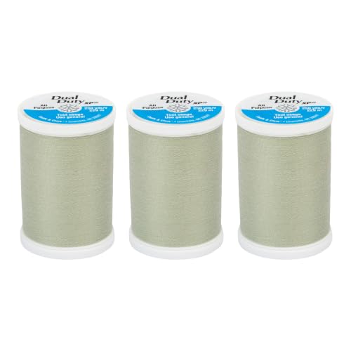 Coats Thread & Zippers S910-6160 Dual Duty XP General Purpose Thread, 250-Yard, Light Green Linen