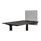 Stand Up Desk Store ReFocus Clamp-on Acoustic Desk Divider Privacy Panel That Reduces Noise and...