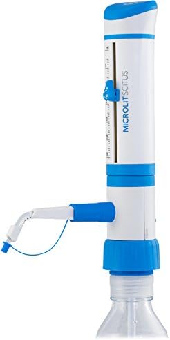 MICROLIT - SCITUS BottleTop Dispenser, Lab Equipment for Safely and Precisely Dispensing Research Chemicals, Oils, Solvents and Reagents from Lab Bottles/Containers (0.25-2.5ml)