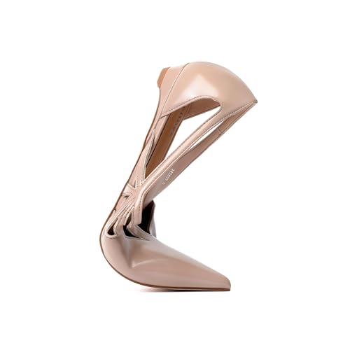 Image of Reitoye Nude Flats for Womens Closed Pointed Toe Ballet Flat Comfortable Dressy Work Slip On Casual Shoes Womens Flats Size 6.5