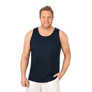 Trigema Herenshirt met bandjes van 100% katoen