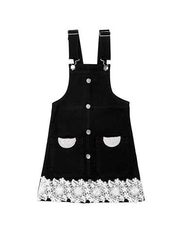 Image of KiddoPanti Girls Denim Dungaree Skirt