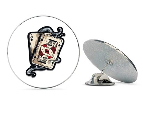 Blackjack Cards Casino Metal 0.75" Lapel Hat Pin Tie Tack Pinback2