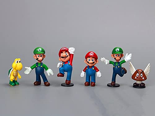 Super Mario Mini Toys, 3-6Cm 18Pcs Mario Bros Series Action Figures Toys Playset For Kids Birthday Party Cake Toppers Cake Decorations Baby Shower #TOP2