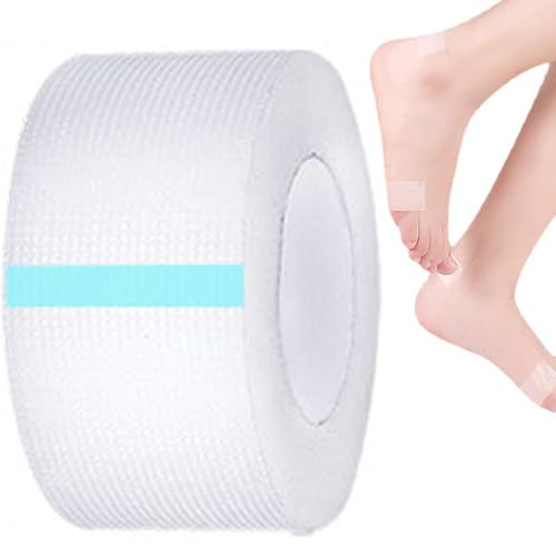 Adhesivo para el cuidado de los pies, rollo de protección transparente fino, almohadilla protectora de talón antifricción con adhesivo impermeable, cinta invisible para la piel, ideal para tacones de