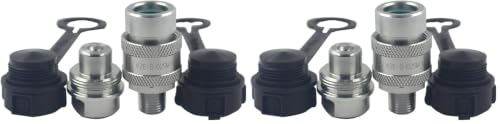 Image of KZE-B-02 1 /4'' NPT Set 10,000psi High Pressure Hydraulic Quick Connect Coupling Quick Coupler Replaces Enerpac T-630 (Pack of 2)