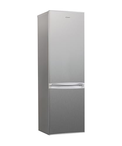 Candy CCG1S 518EX Frigorífico Combi, Ancho 55cm, Altura 1,80m, Capacidad 252L, Tecnología Estática, Cajón Verdulero, Control Mecánico de la temperatura, Iluminación LED, Puerta Reversible, 41DB, Inox