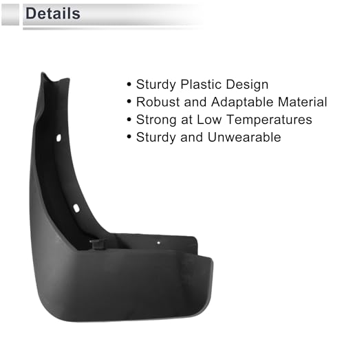 Image of X AUTOHAUX 1set Front and Rear Mud Flaps Splash Guards Mud Guards for Audi Q7 2016-2020 W /Mount Accessories