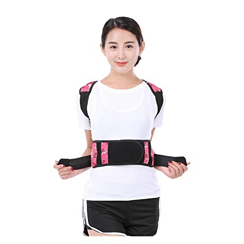Correction de posture dos droit et maintien lombaire ajustable bleu m - 6