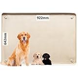 SUDOO 犬 トイレトレー スーパーワイド シリコン 大型犬 トイレ マット 特大 シリコントイレ ワイド 多頭飼い お手入れ簡単 922mm×642mm (ベージュ, XL)