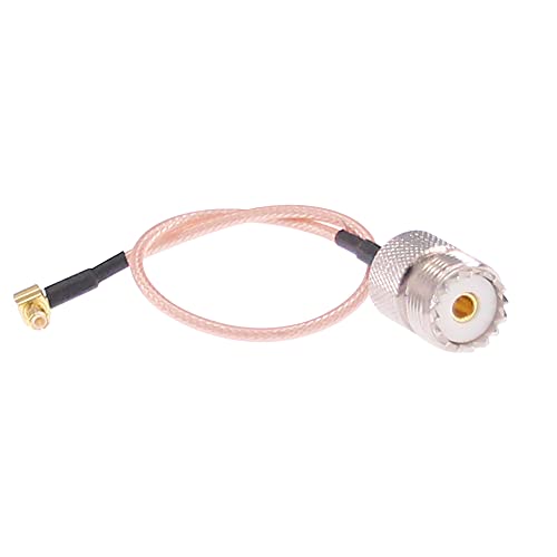 Adaptador conector antena RF coaxial 2 uds 20 cm miniatura 2