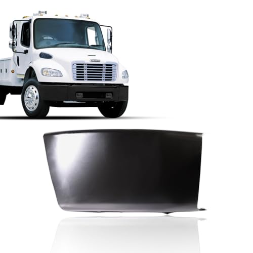Black Metal Corner Bumper Cover Right Side compatible with 2003-2021 Freightliner M2 Business Class
