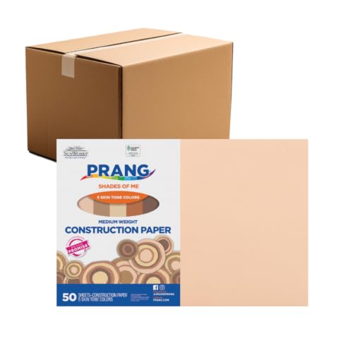Image of Prang Construction Paper, Shades of Me, 12 inch x 18 inch, 50 /Pack, 25 Packs
