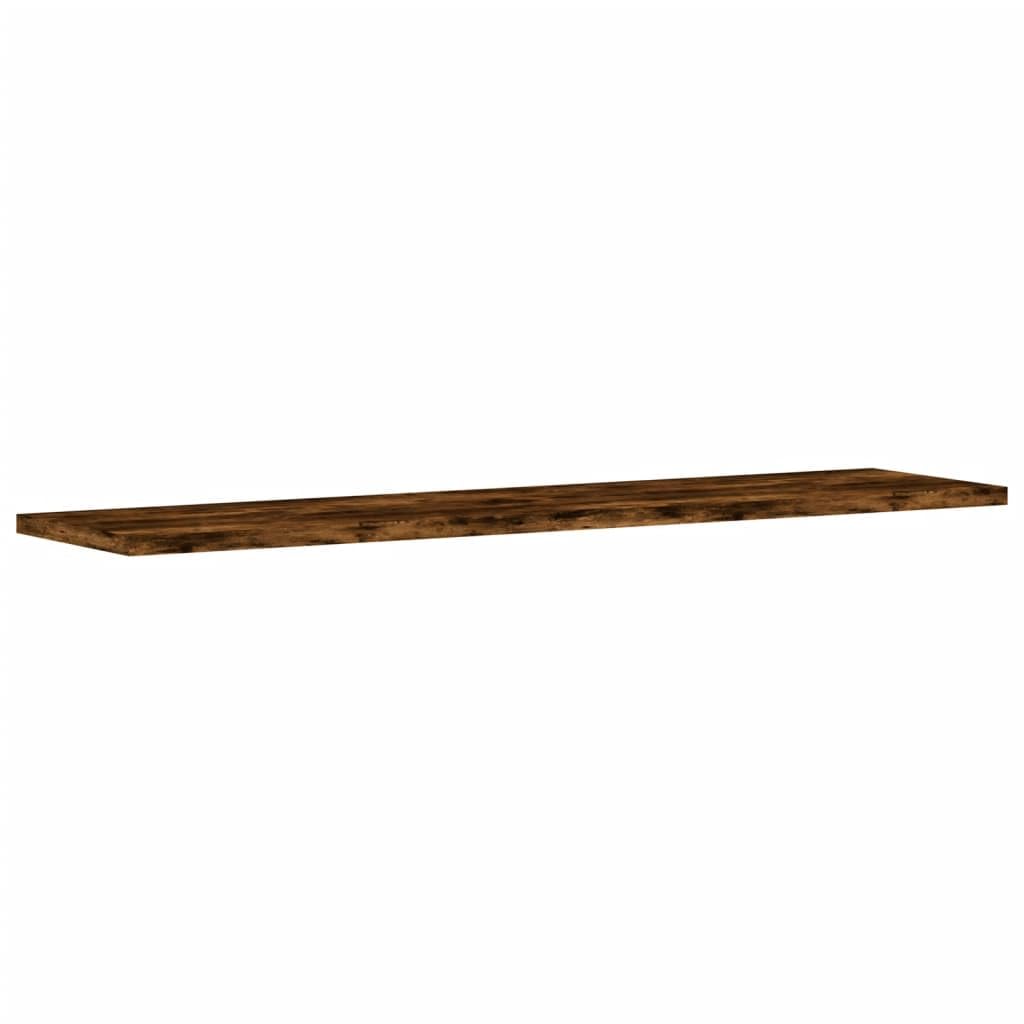 vidaXL Półki ścienne, 4 szt., przydymiony dąb, 80x20x1,5 cm