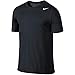 NIKE Men's Dri-FIT Cotton 2.0 Tee, Black/Black/White, Large
