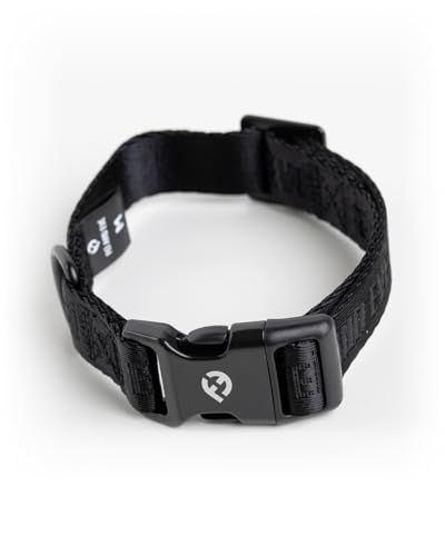 Collier classique pour chien Fei & Eve noir en nylon S réglable - 2