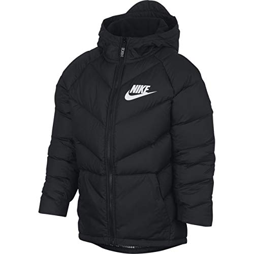 Nike Kinder Sport Jacket B NSW PARKA DOWN OW, black/white, XS, 939557