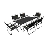 ▶ Mesa espaciosa: Esta mesa portátil for exteriores cuenta con una superficie amplia que te permite colocar tus cosas con libertad. Disfruta de una comida con amigos, un amplio espacio y una relajante experiencia al aire libre sin sentirte agobiado.