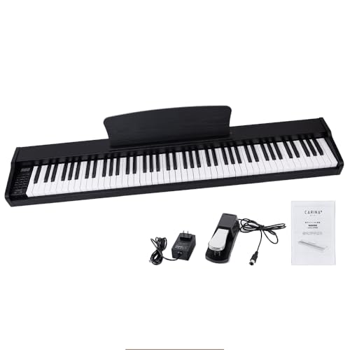 Amazon | Carina 電子ピアノ 88鍵盤 キーボード 木製デザイン