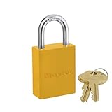 Master Lock 6835YLW Safety Series Padlock, Aluminum Body, 2-Inch, Yellow