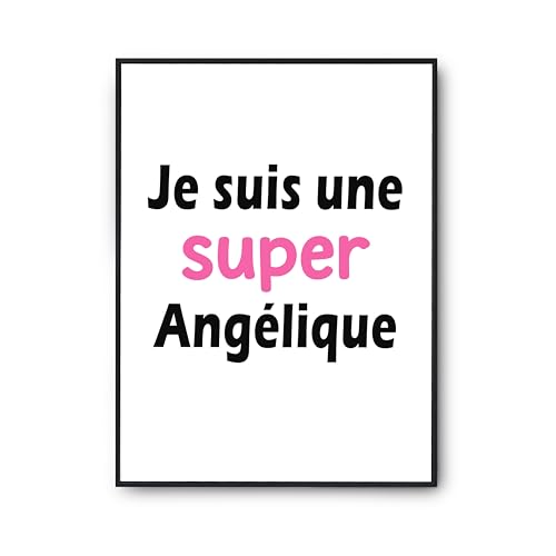 Affiche Angélique Poster Humour Cadeau Anniversaire Déco Murale Imprimé en France