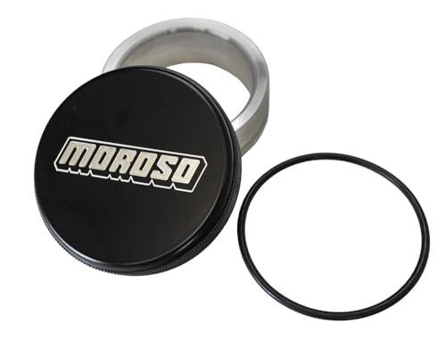 Moroso 85297 Filler Cap Kit, Weld In, Universal, Black, w/Logo