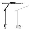 Honeywell LED Desk Lamp with Clamp - HJ1 Sunturalux™ Eye-Caring Clip on Desk Lamp for Office Home, Dimmable Touch Desk Light Flexible Dual-Section Architect Clamp Lamp for Study Workbench