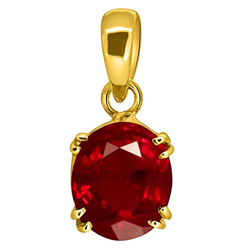 Médaillon rubis de Birmanie 12,50 carats, pendentif or non chauffé homme femme