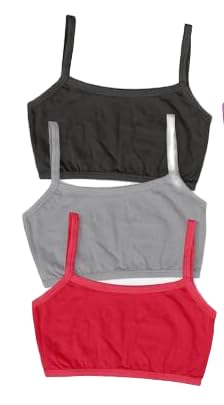 NISHA D ENTERPRISE Women's Cotton LycraSolid Full Coverage Regular Wear Lightly Padded Bra Pack of 3 (N_D_E_002469)