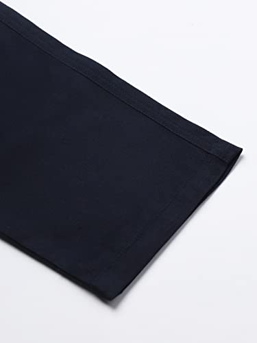Image of Hubberholme Men's Tapered Fit Cotton Trousers, Ankle Length Button Closure Chinos