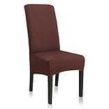 Stretch Dining Chair Slipcovers, XL/Oversized Removable Washable Soft Spandex Extra Large Dining Roo