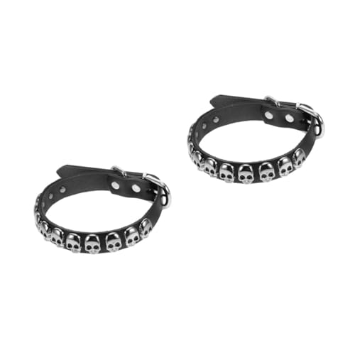 CLISPEED 2 Piezas Collar para Perro Halloween Ajustable con Diseño de y Lazo Accesorio de Moda para Mascotas Pequeñas y Medianas para Paseos y Actividades