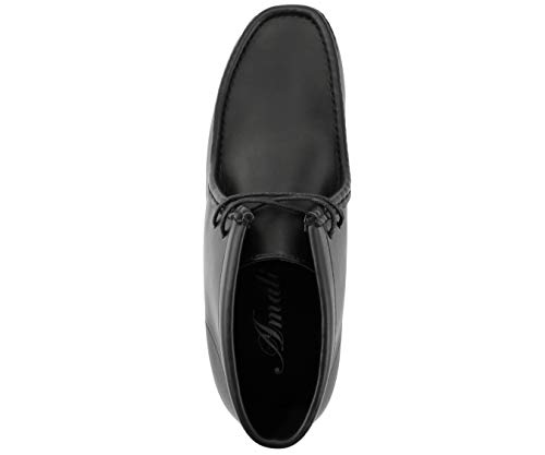 Image of Amali Casual Chukka Boots for Men, High-Top, Lace Up Suede Men's Shoes, Desert Boots with Crepe Rubber Sole