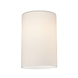 Satin White Cylinder Glass Shade - Lipless with 1-5/8-Inch Fitter