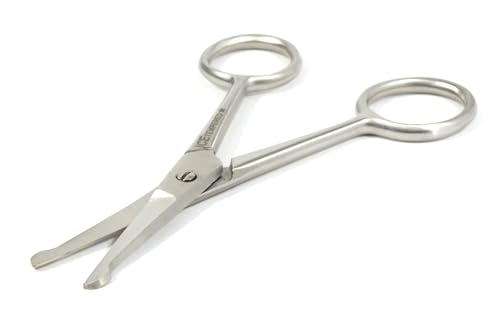 blueINOX Tierhaarschere – Fellpflegeschere & Pfotenschere für Hunde, Katzen & Kleintiere – Gerade Schneide, 10 cm, Edelstahl