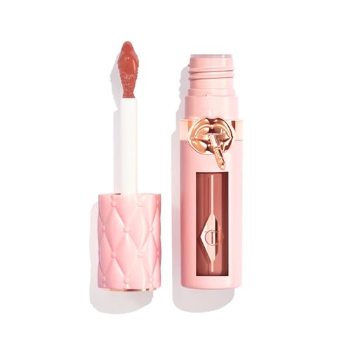 Charlotte Tilbury Pillow Talk Plumpgasm Lip Gloss - Hydrating Lip Plumper with Hyaluronic Acid & Plumpgasm Heat + Ice Technology for Juicy, Glossy Fullness - Medium/Deep
