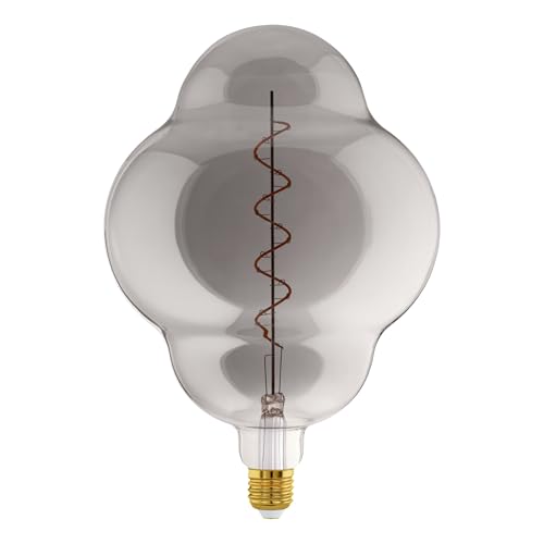 Ampoule LED E27 globe noir et transparent luminaire haut de gamme 2000k