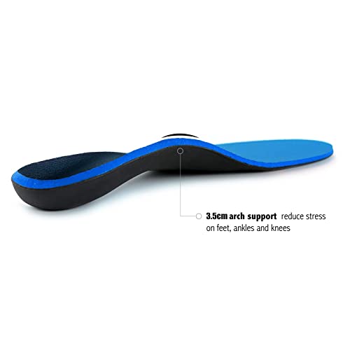 Walk·Hero Comfort And Support INSOLES-002_9_BLUE Plantar Fasciitis Insoles For Men Women - Orthotics Inserts, Shoe Insoles Arch Support Flat Feet Inserts Work Boot Insoles thumb #3